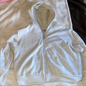 Hollister Light Gray Hoodie